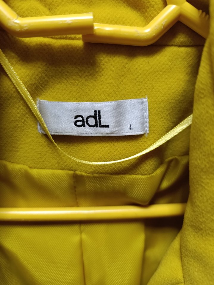 Sarı düğmeli uzun kaban - Görsel 3