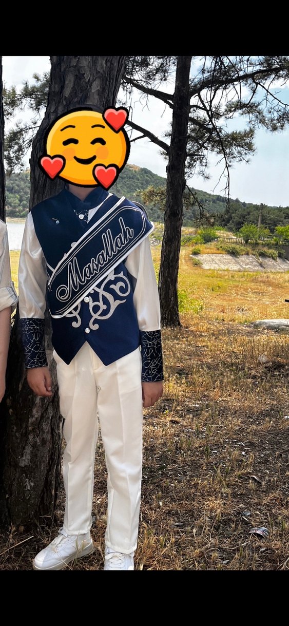 Sünnet elbisesi Takımı Beyaz - Görsel 2