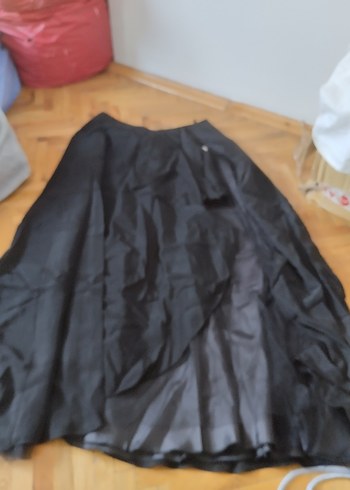 Boncuk İşlemeli Siyah ikili abiye elbise - Görsel 3