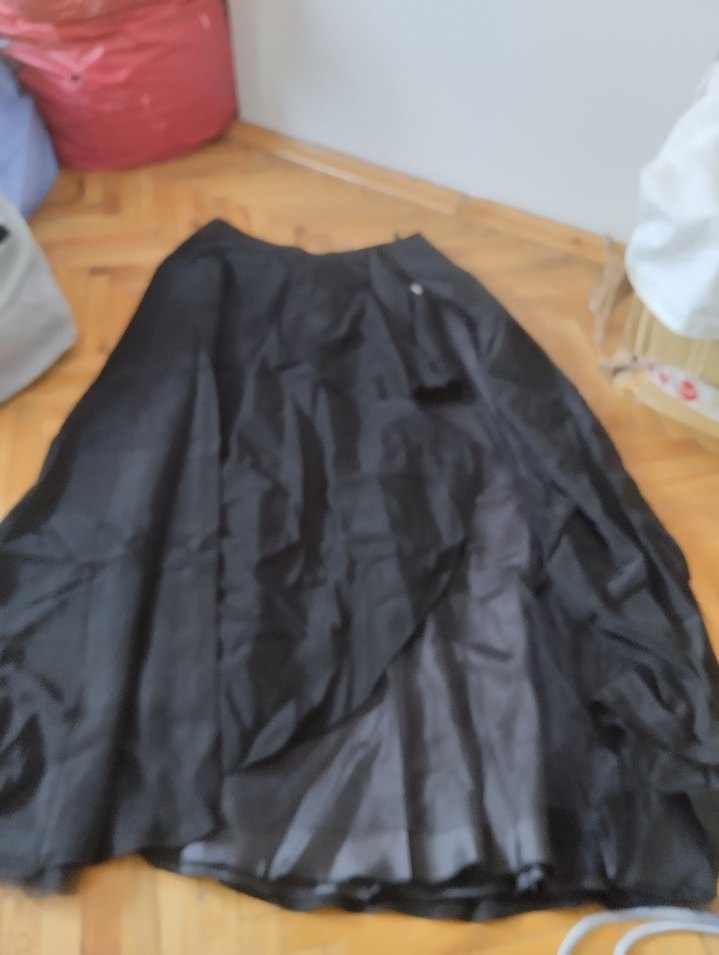 Boncuk İşlemeli Siyah ikili abiye elbise - Görsel 3