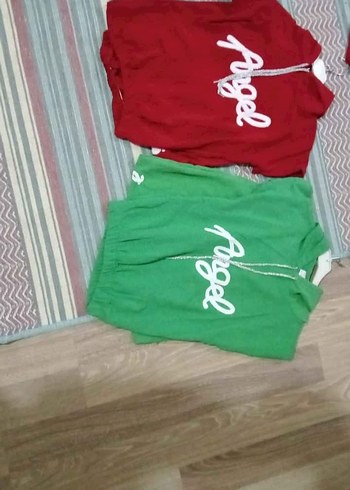 Turuncu Baskılı Kız Eşofman Takımı - Görsel 2