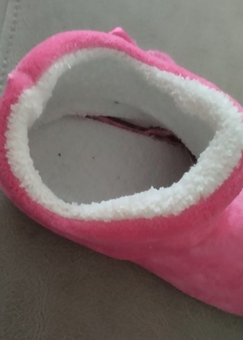 Kızlar için Pembe Sıcak Ev Terliği - Görsel 2