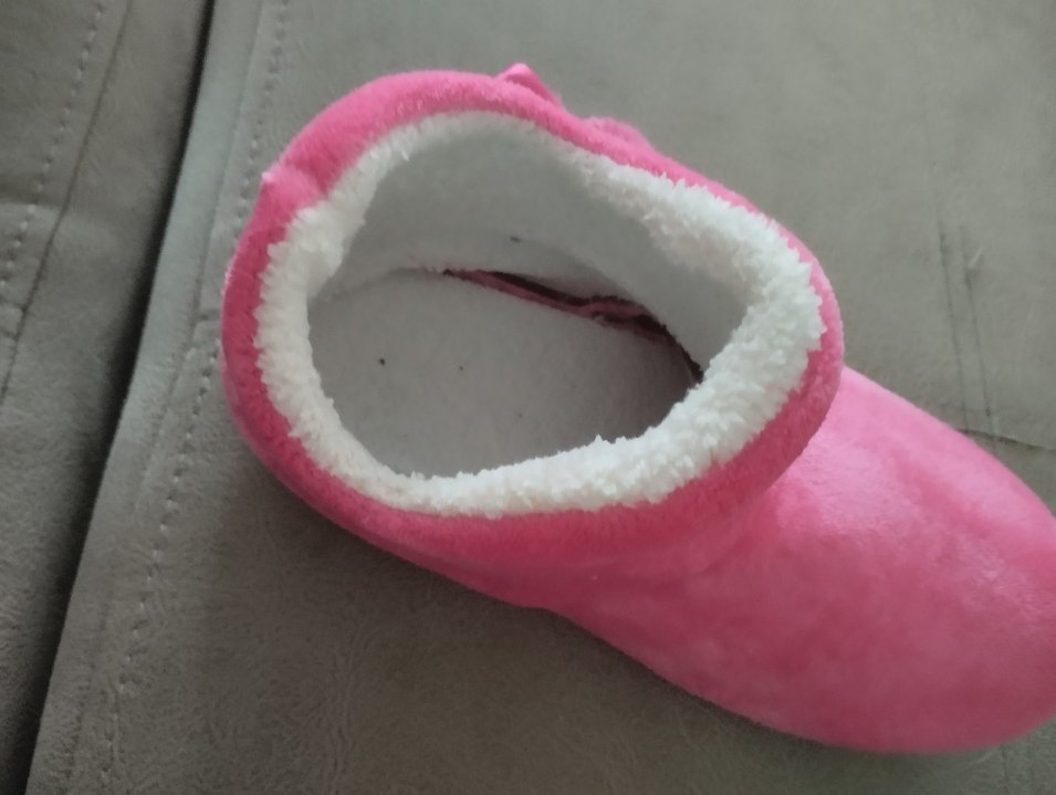 Kızlar için Pembe Sıcak Ev Terliği - Görsel 2