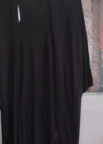 Siyah Uzun Kollu Kadın Rahat Giyimi - Görsel 2