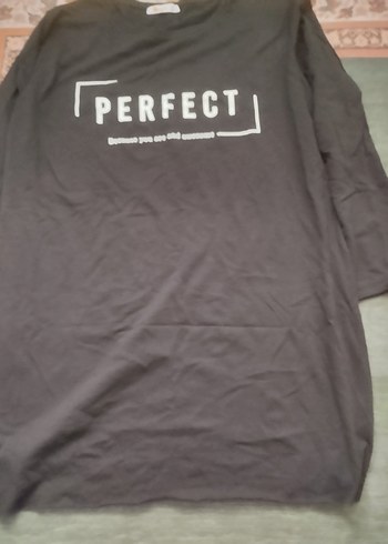 Siyah V Yaka Hamile Tişörtü, Baskılı - Görsel 3