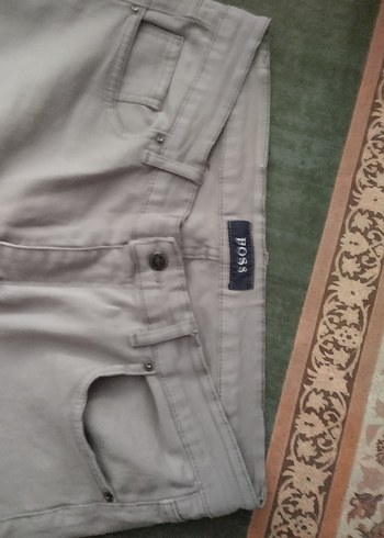 Gri Erkek Denim Pantolon, Kemerli, Normal Boy - Görsel 7