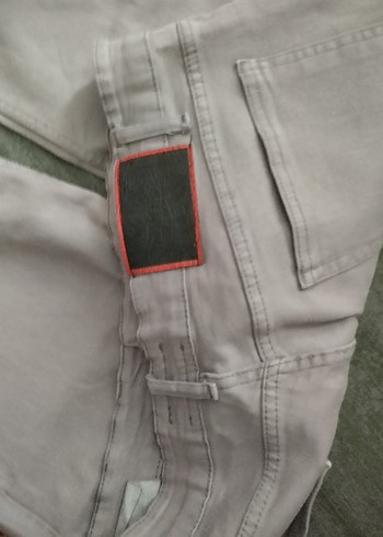 Gri Erkek Denim Pantolon, Kemerli, Normal Boy - Görsel 8