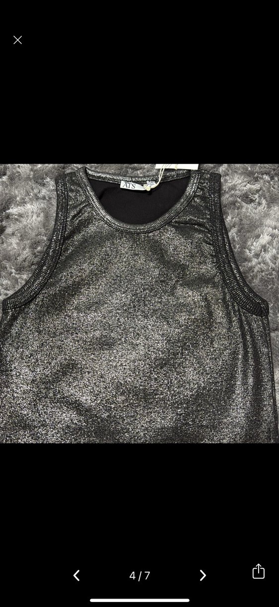 Kadın parlak Kolsuz Atlet - Görsel 3