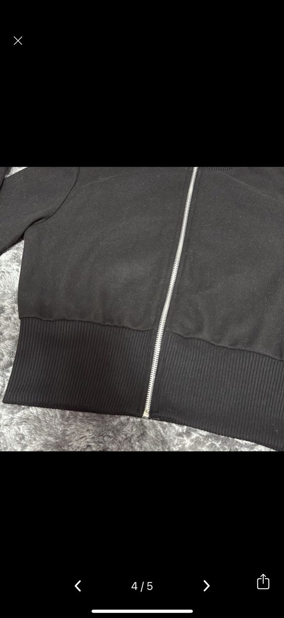 Fermuarlı Siyah Kadın Mini Ceket - Görsel 4