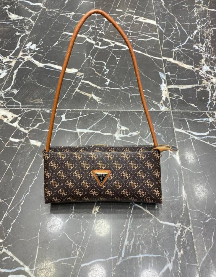 Kahverengi Yılan Desenli Kadın Omuz Çantası - Görsel 2