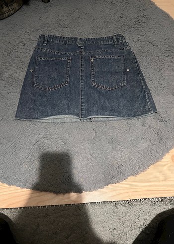 Denim Mini Etek - Görsel 2