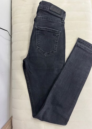 Gri Kadın Denim Dar Kesim Jean - Görsel 2