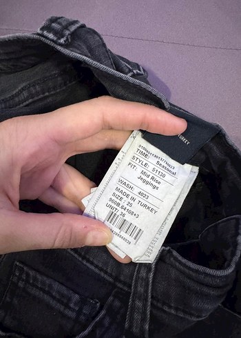 Gri Kadın Denim Dar Kesim Jean - Görsel 6