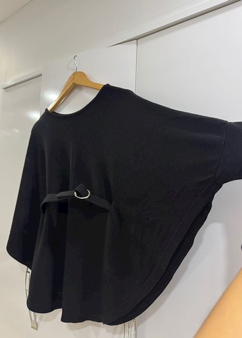 Siyah Kemer Detaylı  Midi Kazak - Görsel 2