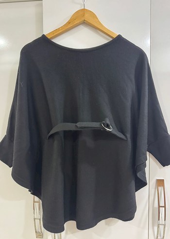 Siyah Kemer Detaylı  Midi Kazak - Görsel 4