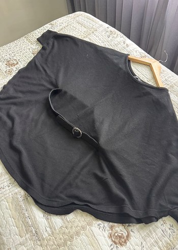 Siyah Kemer Detaylı  Midi Kazak - Görsel 3