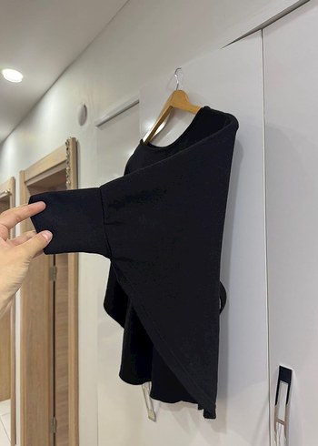 Siyah Kemer Detaylı  Midi Kazak - Görsel 5