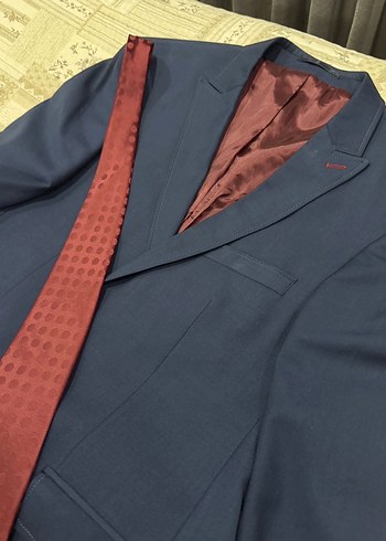 Lacivert  Erkek Ceket ve takım elbise , Düğmeli, Uzun Kollu - Görsel 2