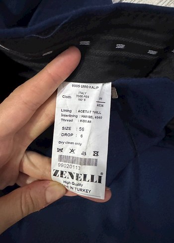 Lacivert  Erkek Ceket ve takım elbise , Düğmeli, Uzun Kollu - Görsel 7