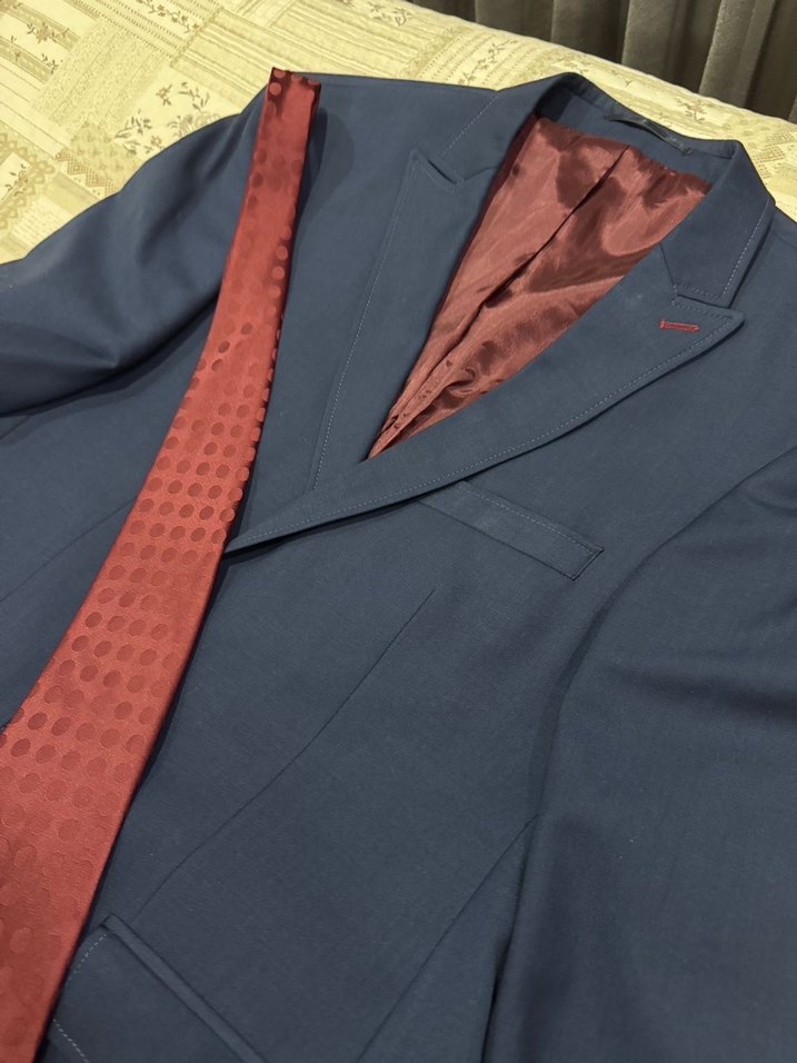 Lacivert  Erkek Ceket ve takım elbise , Düğmeli, Uzun Kollu - Görsel 2