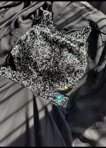 Parlak Payetli abiye - Görsel 2