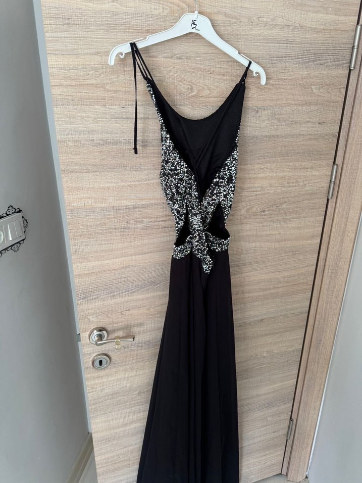 Parlak Payetli abiye - Görsel 5