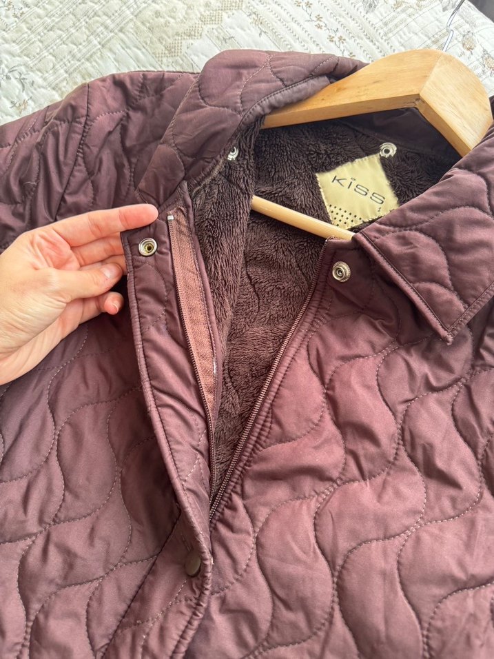 Acı kahve mont - Görsel 3