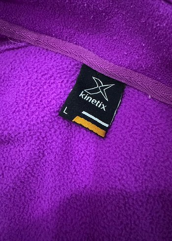 Mor Fermuarlı Kadın Sweatshirt hırka - Görsel 6