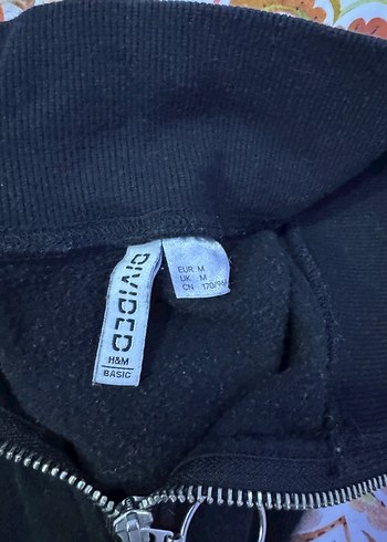 Fermuarlı Siyah Kadın Yarım Sweatshirt - Görsel 4