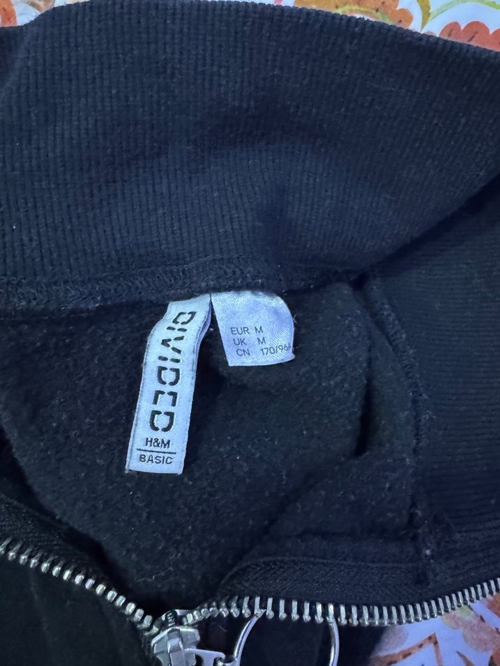 Fermuarlı Siyah Kadın Yarım Sweatshirt - Görsel 4