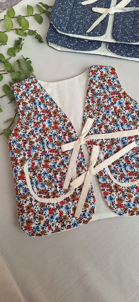 dolgulu bebek yeleği - Görsel 3