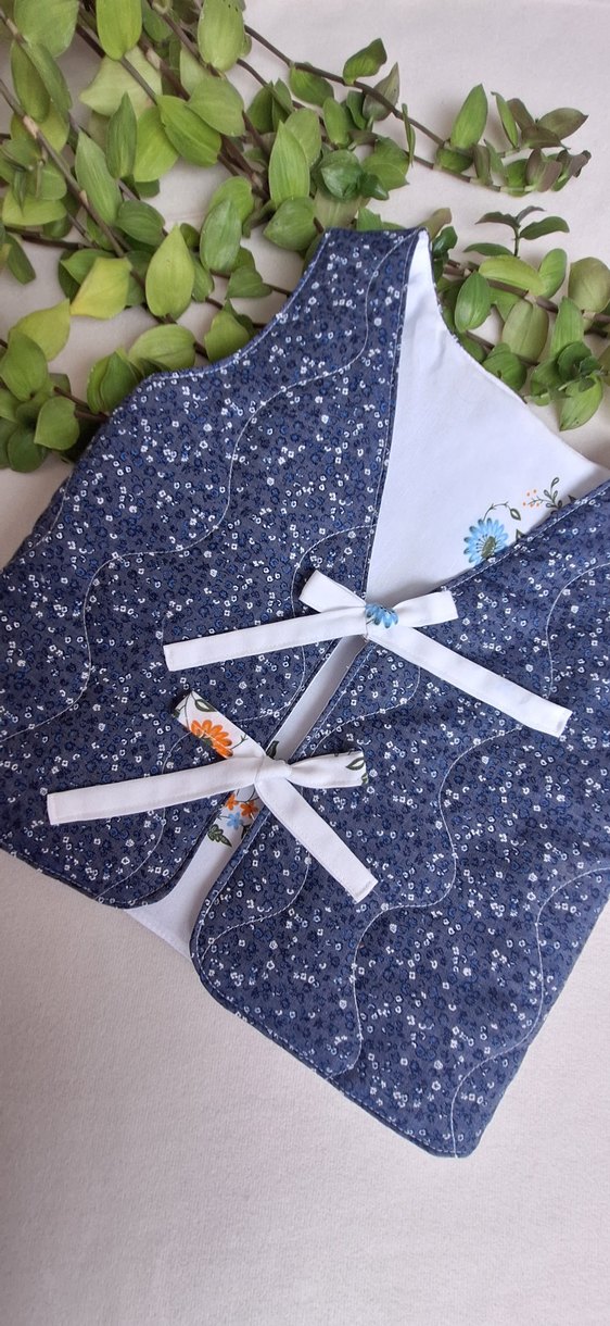 Dolgulu bebek Yeleği - Görsel 3