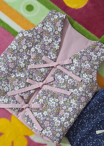 Dolgulu bebek yeleği - Görsel 2