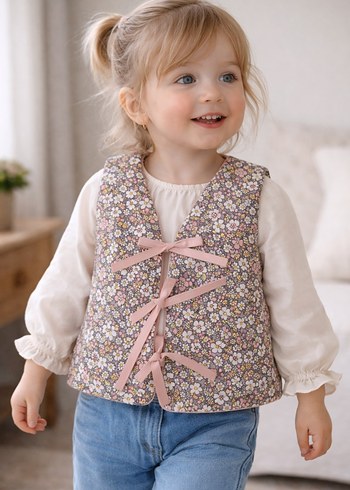 Dolgulu bebek yeleği - Görsel 3