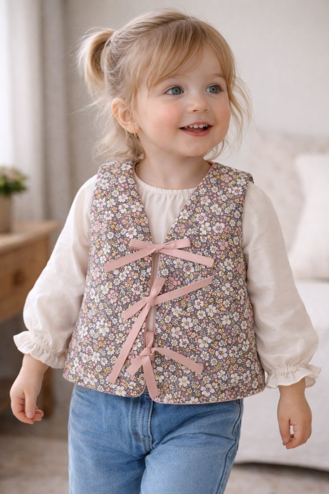 Dolgulu bebek yeleği  - Görsel 3