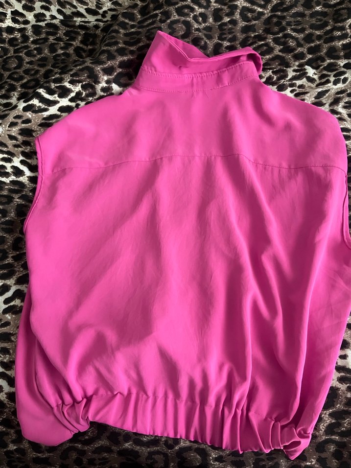 Pembe Düğmeli Uzun Kollu Kadın Gömlek - Görsel 2