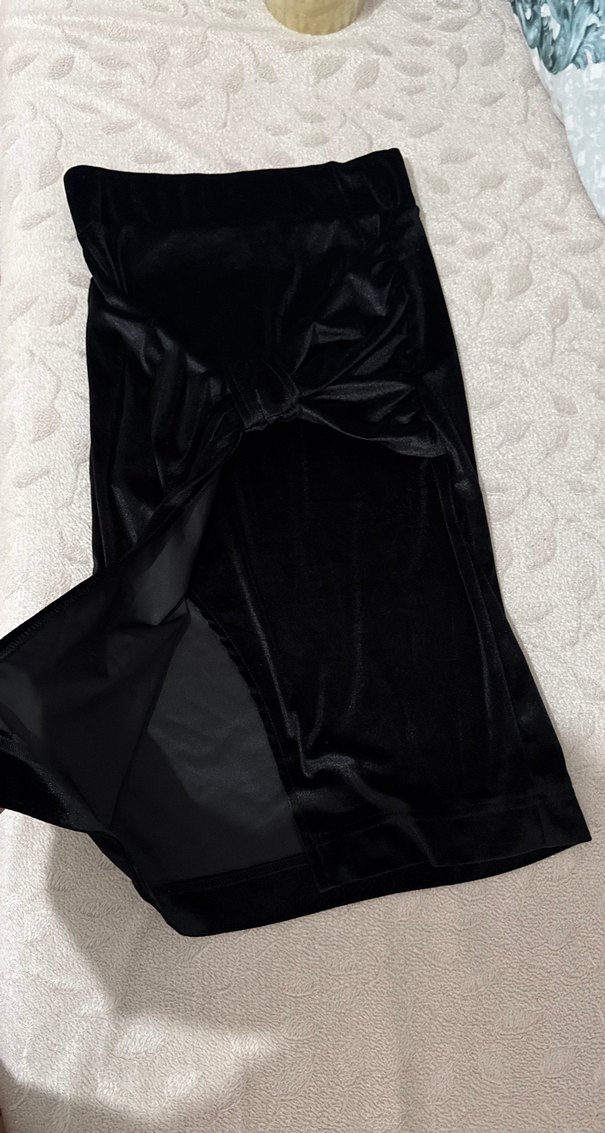 Kadın Siyah Uzun Dar Kesim etek - Görsel 2