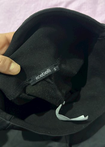 Siyah suni deri tayt - Görsel 3