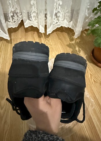 Siyah kaymaz taban erkek spor ayakkabı - Görsel 4