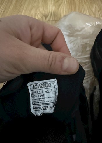 Siyah kaymaz taban erkek spor ayakkabı - Görsel 2