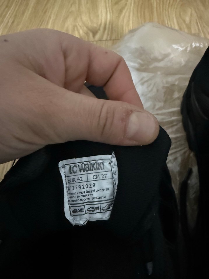 Siyah kaymaz taban erkek spor ayakkabı - Görsel 2