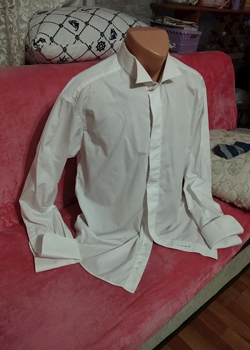 damat gömlegi Düğmeli Beyaz Erkek Gömlek, Uzun Kollu