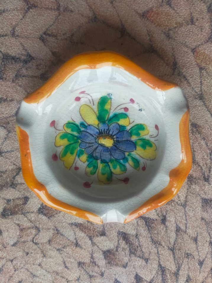 Bohem Tarzı Bej Desenli Tabak - Görsel 3