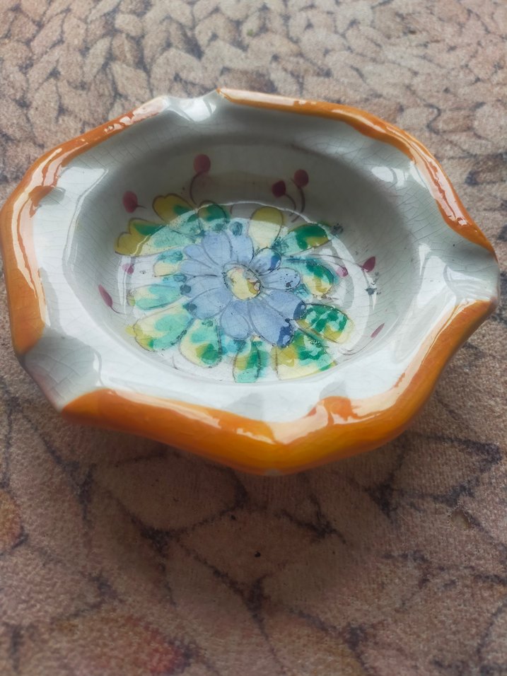 Bohem Tarzı Bej Desenli Tabak - Görsel 2