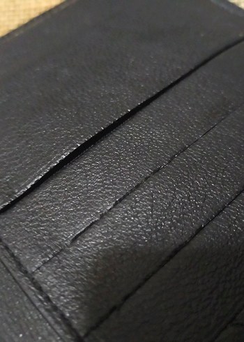 Siyah deri Erkek Cüzdanı ve kredi kartligi - Görsel 6