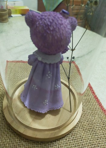 cam fanustaki mor ayıcık  - Görsel 3