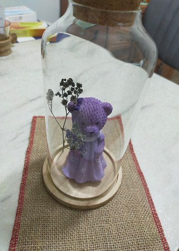 cam fanustaki mor ayıcık  - Görsel 2