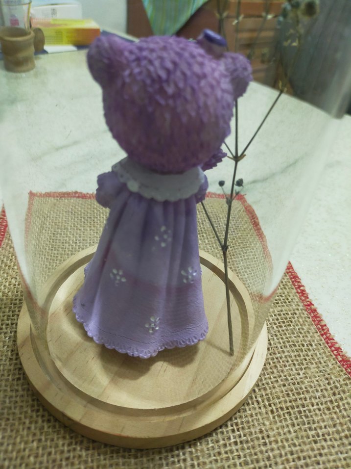 cam fanustaki mor ayıcık  - Görsel 3