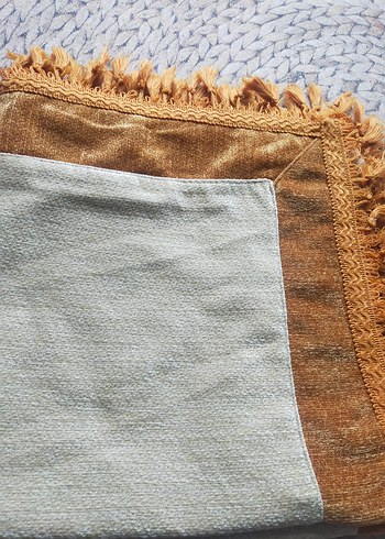 turuncu Bej Nakışlı Bohem Masa Örtüsü - Görsel 9