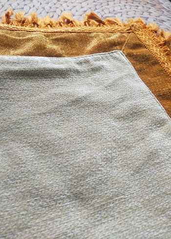 turuncu Bej Nakışlı Bohem Masa Örtüsü - Görsel 13